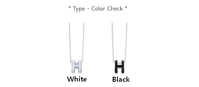EXO LU HAN'S SAME STYLE THE BRIDGE LETTER H NECKLACE / CLAVICLE CHAIN