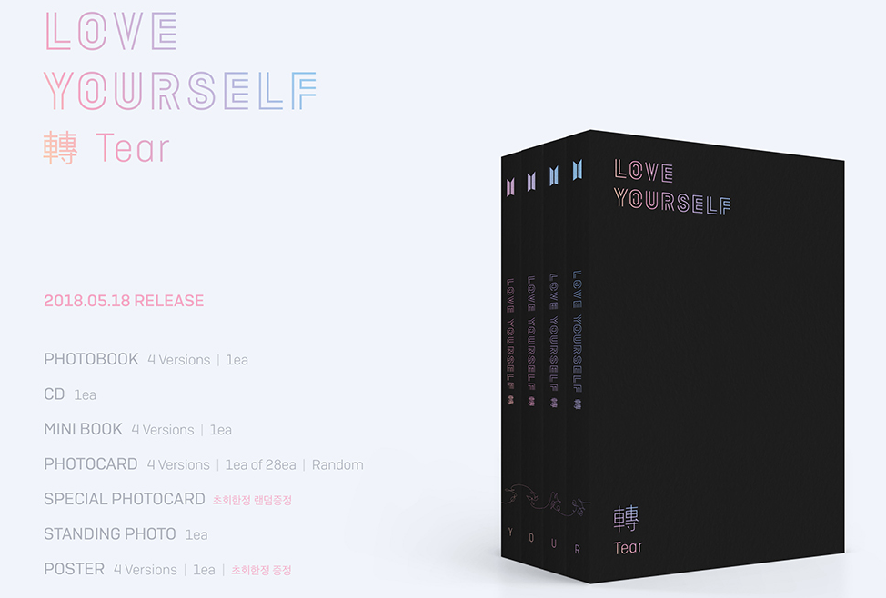 BTS - 3RD ALBUM - LOVE YOURSELF: 轉 TEAR